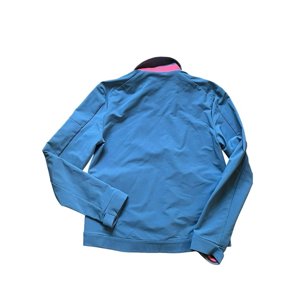 Rapha Loopback Jacket Blue Full Zip Lightweight Cycling Jacket Mens Size Medium